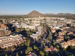 Aerial view of Scottsdale, Arizona