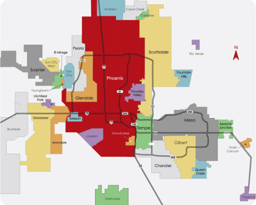Our Locations, Greater Phoenix Area